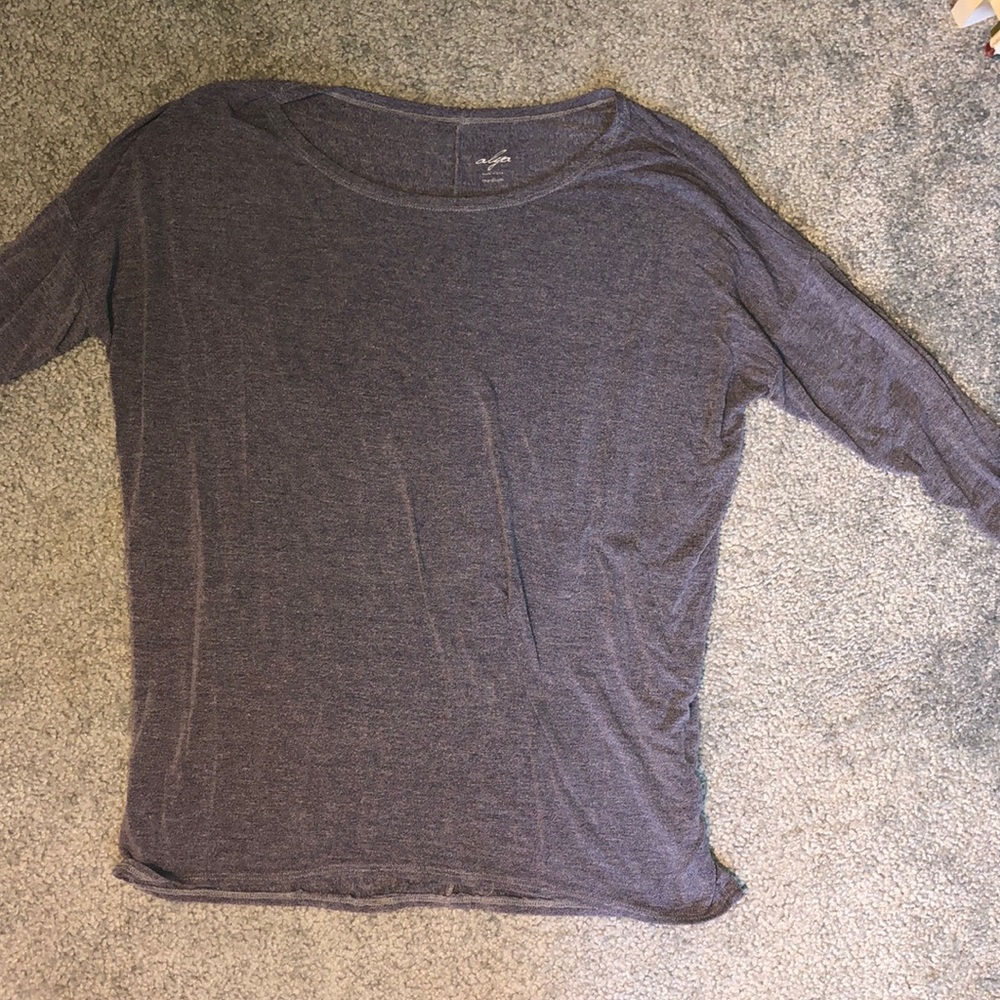 Gray/purple sweater